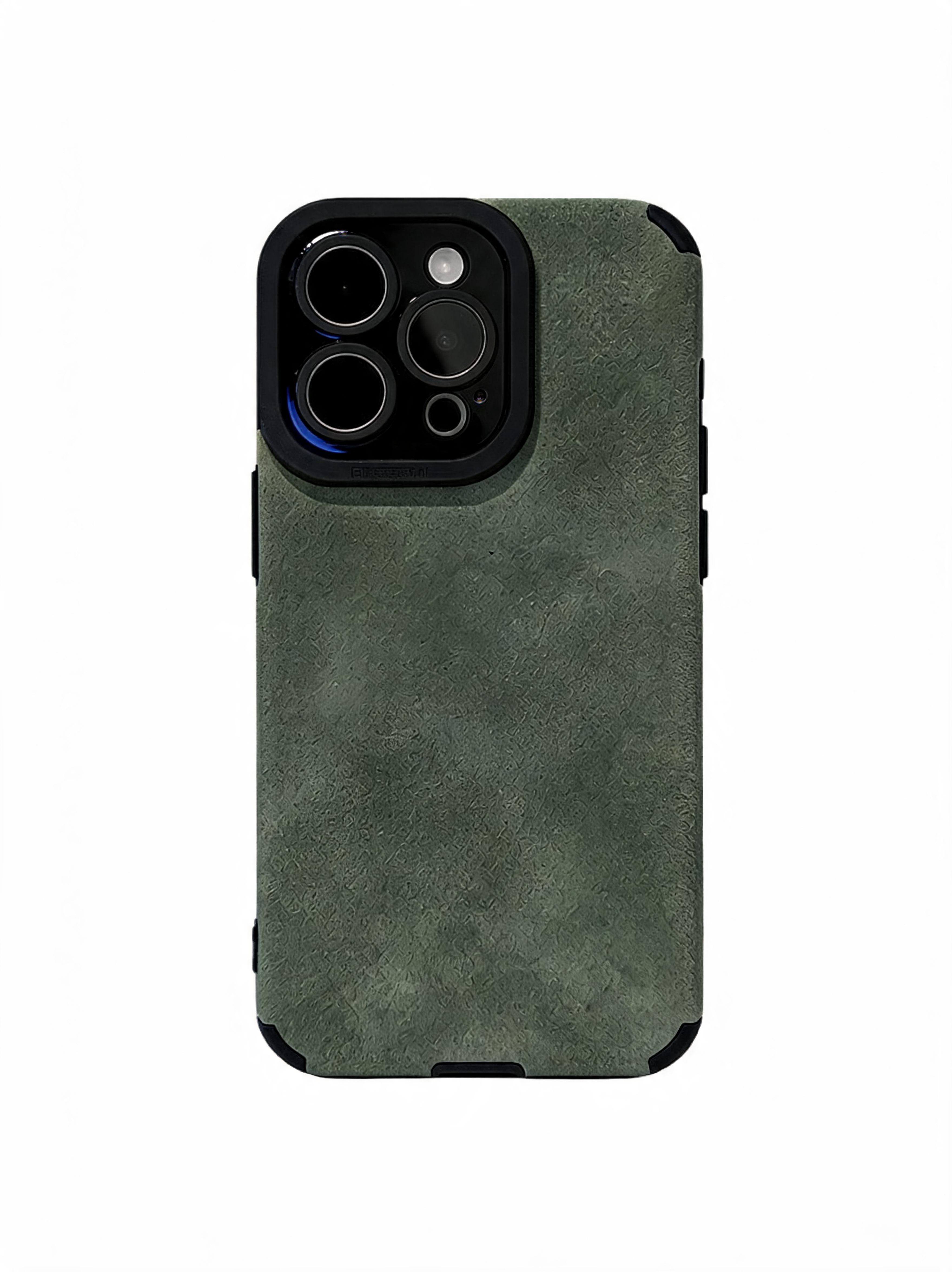 Lambskin Textured Silicone Green iPhone 17 Case