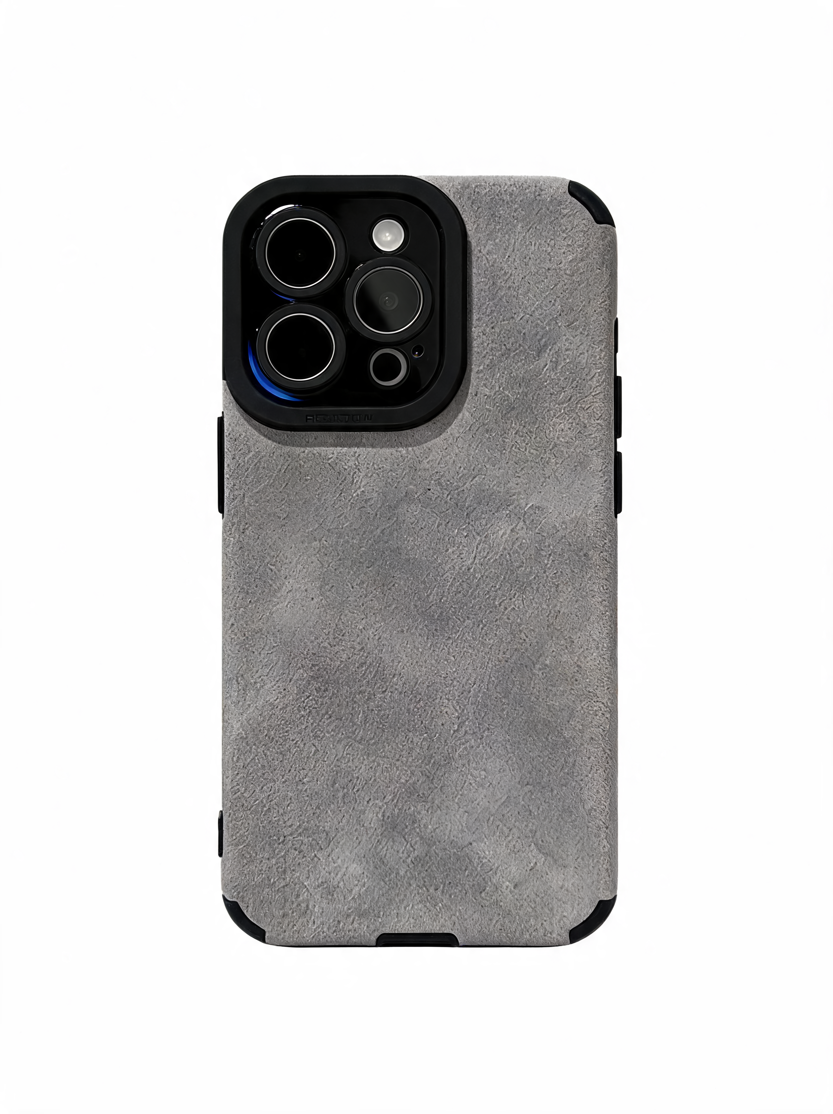 Lambskin Textured Silicone Grey iPhone 17 Case